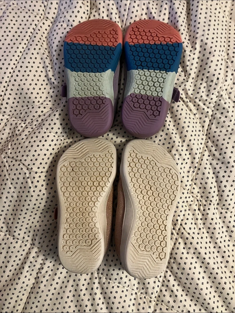 Kids Barefoot Sneakers Set in Purple and Dusty Pink